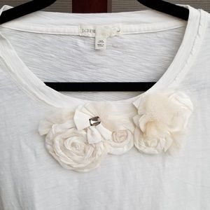 J. Crew Tops - J CREW | Tulle Roses Tee 20481 J. Crew Tops - J CREW | Tulle Roses Tee 20481
